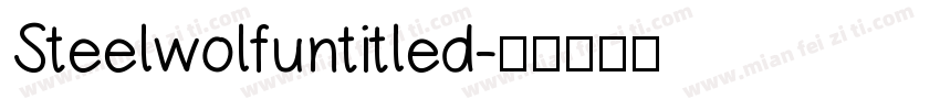Steelwolfuntitled字体转换