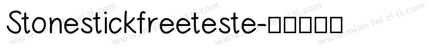 Stonestickfreeteste字体转换