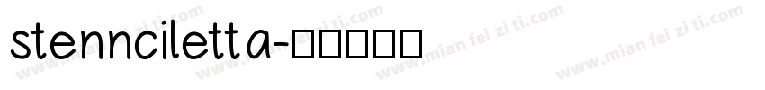 stennciletta字体转换