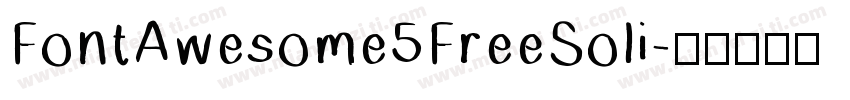 FontAwesome5FreeSoli字体转换
