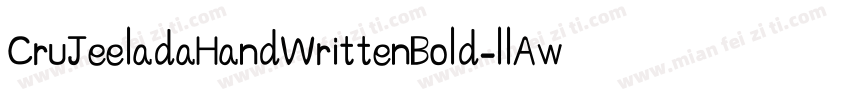 CruJeeladaHandWrittenBold-llAw字体转换