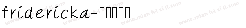 fridericka字体转换