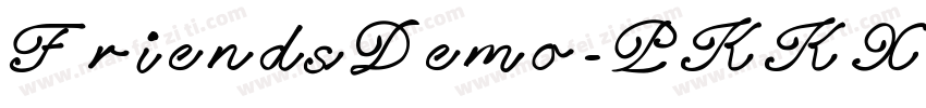 FriendsDemo-PKKX7字体转换