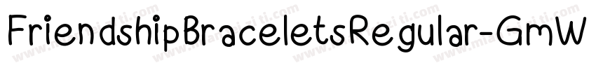 FriendshipBraceletsRegular-GmWa字体转换