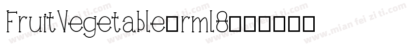 FruitVegetable-rml8字体转换