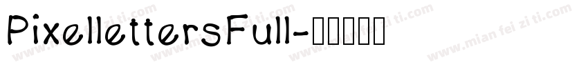 PixellettersFull字体转换
