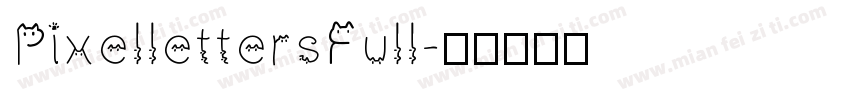 PixellettersFull字体转换