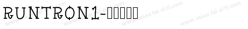 RUNTRON1字体转换