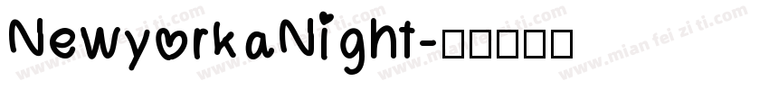 NewyorkaNight字体转换