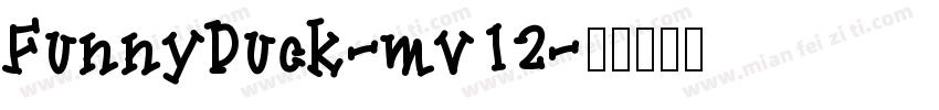 FunnyDuck-mv12字体转换