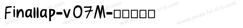 Finallap-v07M字体转换