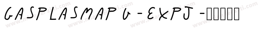 GasPlasmaPg-EXPj字体转换