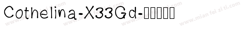 Cothelina-X33Gd字体转换