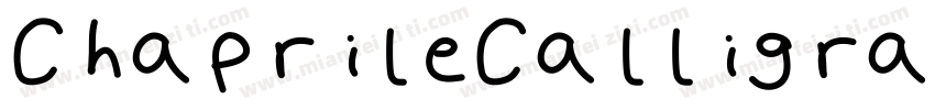 ChaprileCalligraphy-1GjXg字体转换
