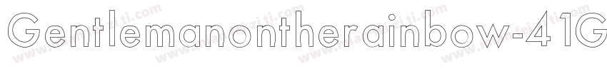 Gentlemanontherainbow-41Gl字体转换