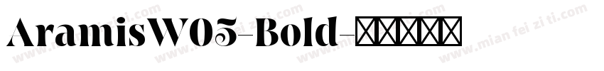 AramisW05-Bold字体转换