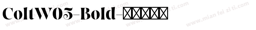 ColtW05-Bold字体转换