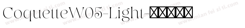 CoquetteW05-Light字体转换