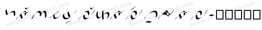 saintmoricaregular字体转换