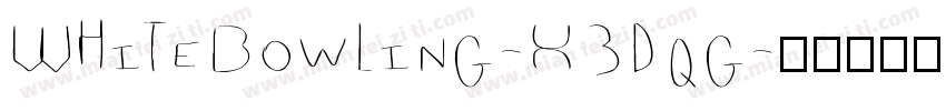 WhiteBowling-X3dqg字体转换