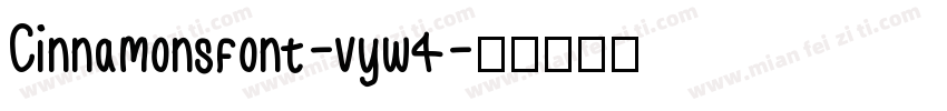 Cinnamonsfont-vyw4字体转换