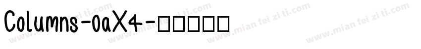 Columns-0aX4字体转换