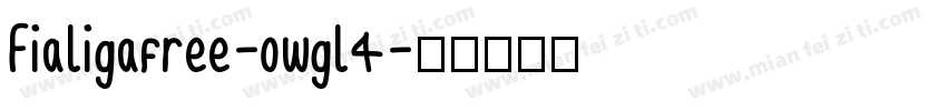 Fialigafree-owgl4字体转换