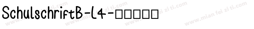 SchulschriftB-L4字体转换