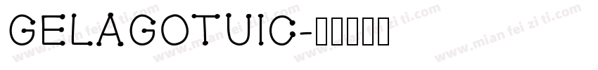 GELAgotuic字体转换