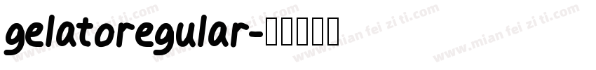 gelatoregular字体转换