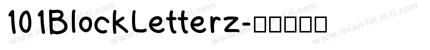 101BlockLetterz字体转换