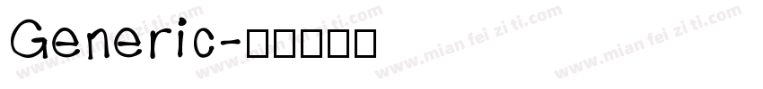 Generic字体转换