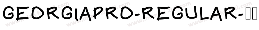 GEORGIAPRO-REGULAR字体转换