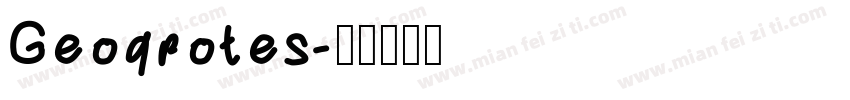 Geogrotes字体转换