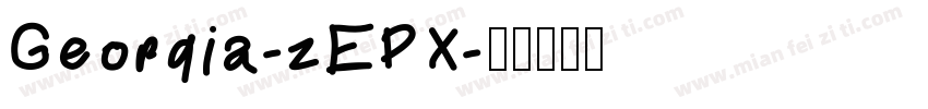 Georgia-zEPX字体转换