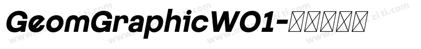 GeomGraphicW01字体转换