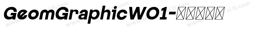 GeomGraphicW01字体转换