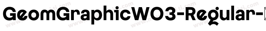 GeomGraphicW03-Regular字体转换