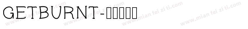 GETBURNT字体转换
