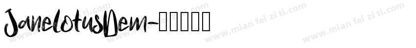 JanelotusDem字体转换