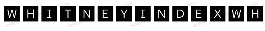 WhitneyIndexWhite-SquareLt1字体转换