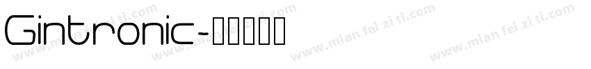 Gintronic字体转换