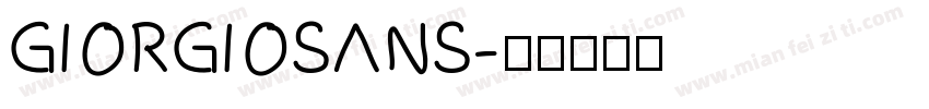 giorgiosans字体转换