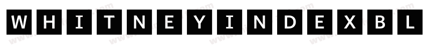 WhitneyIndexBlack字体转换