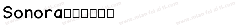 Sonora字体转换