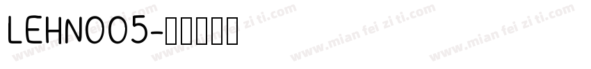 LEHN005字体转换