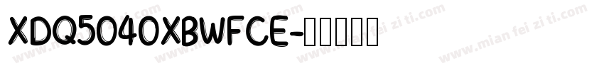 XDQ5040XBWFCE字体转换