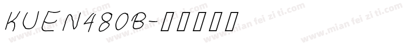 KUEN480B字体转换