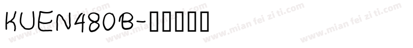 KUEN480B字体转换