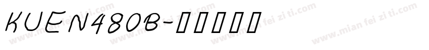 KUEN480B字体转换